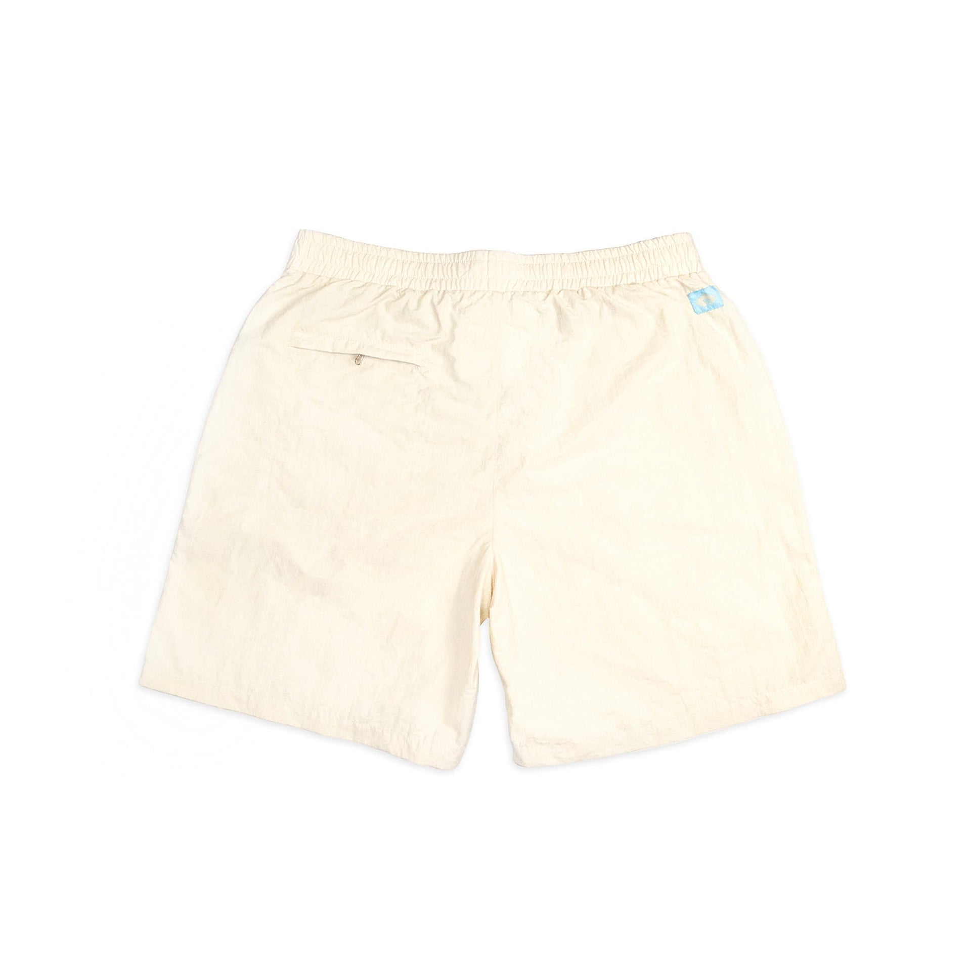 Coziya beige swim trunks back view