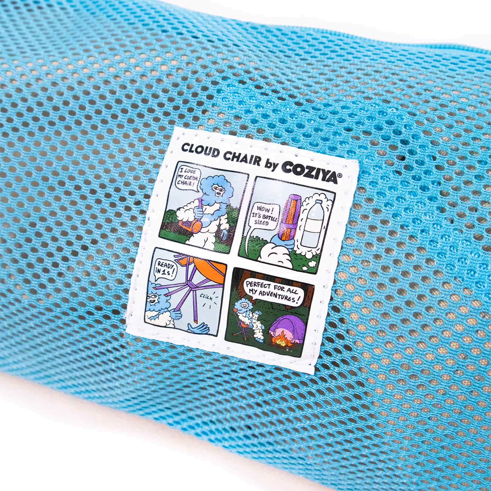 Coziya Cloud Chair interior label close-up detail quality craftsmanship