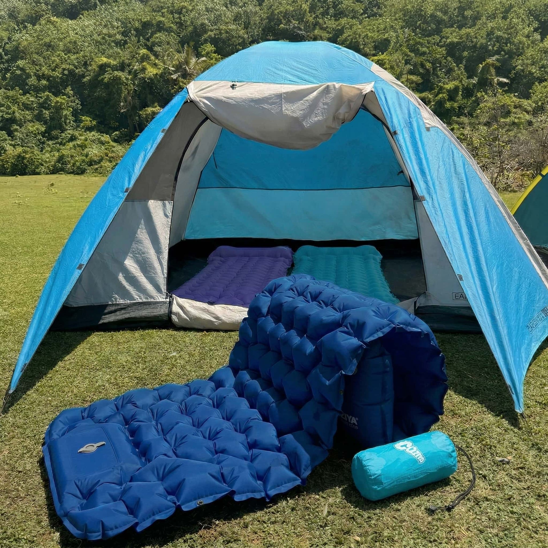 coziya inflatable sleeping pad camping trekking