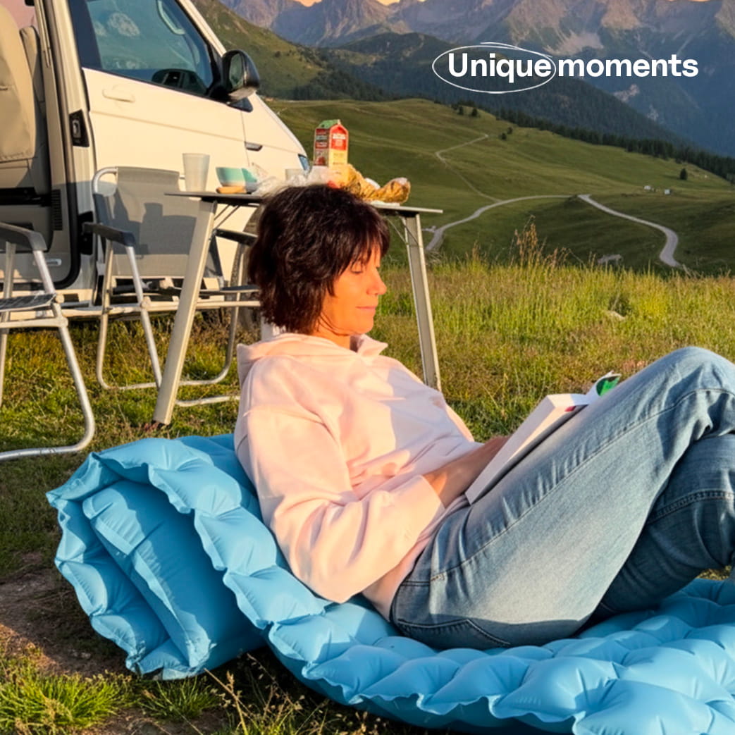 Coziya inflatable sleeping pad outdoor unique moments camping beach lifestyle